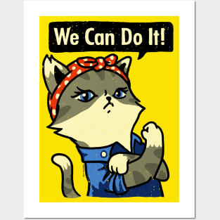 Purrrsist! We Can Do It! Posters and Art